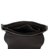 Umhängetasche Ledertasche Damen Schultertasche Leder dunkelgrau LE3073