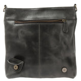 Umhängetasche Ledertasche Damen Schultertasche Leder dunkelgrau LE3073