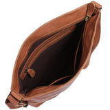 Umhängetasche Ledertasche Damen Schultertasche Leder hellbraun LE0066