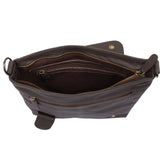 Umhängetasche Ledertasche Damen Schultertasche Leder kaffeebraun LE3073