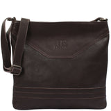 Umhängetasche Ledertasche Damen Schultertasche Rindsleder dunkelbraun LE0066