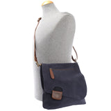 Umhängetasche Damentasche Wildleder Leder indigo blau LE3027