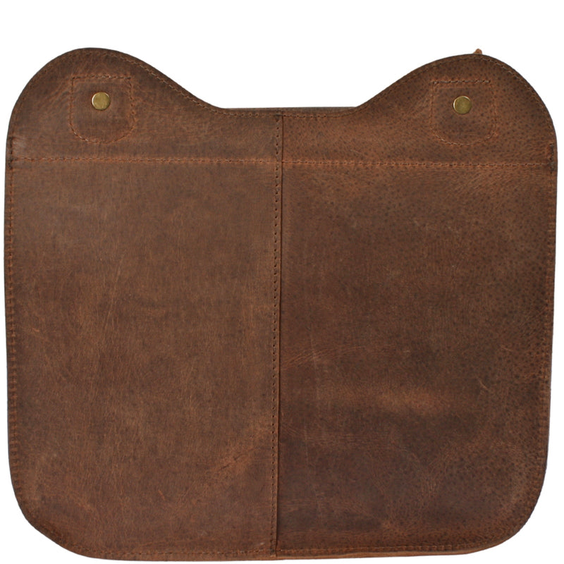 Umhängetasche Schultertasche Freizeittasche Büffelleder klein vintage braun LE3061