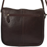 Umhängetasche Schultertasche Freizeittasche Rindsleder dunkelbraun LE3085