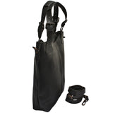 Umhängetasche Schultertasche Henkeltasche Damentasche Leder schwarz LE0054