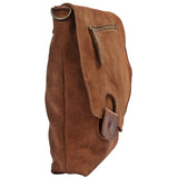 Umhängetasche Ledertasche Damen Schultertasche Wildleder braun LE3027
