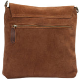 Umhängetasche Ledertasche Damen Schultertasche Wildleder braun LE3027
