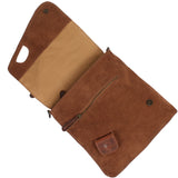 Umhängetasche Ledertasche Damen Schultertasche Wildleder braun LE3027