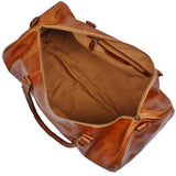 Weekender Reisetasche Sporttasche Leder 53cm cognac LE2004