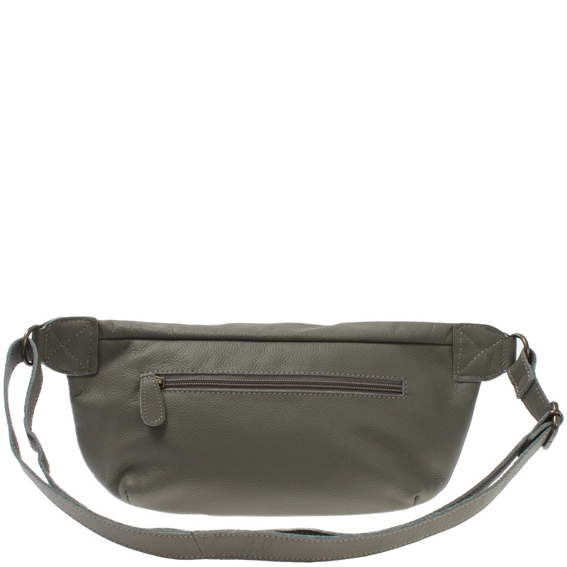 große Bauchtasche Umhängetasche Crossbody Ledertasche Leder oliv LE3088