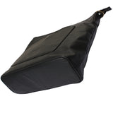 große Umhängetasche Schultertasche Damentasche Ledertasche Leder schwarz LE0079