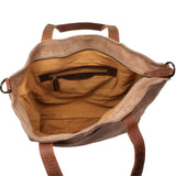großer Shopper Schultertasche Damen XL Ledertasche Veloursleder taupe LE0077