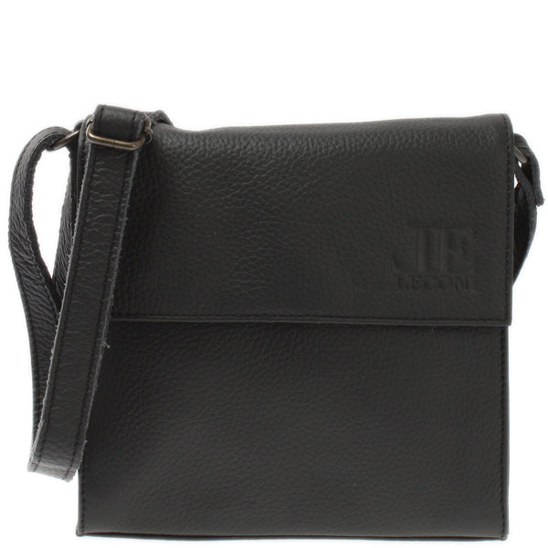 kleine Schultertasche Umhängetasche Damentasche Leder schwarz LE3082
