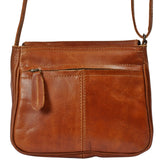 kleine Umhängetasche Ledertasche Damentasche Schultertasche Leder cognac LE3047
