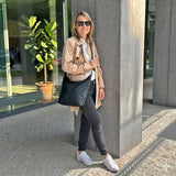 mittlere Umhängetasche Schultertasche Beuteltasche Damentasche Leder schwarz LE0072