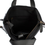 Freizeitrucksack Rucksack DIN A4 Canvas Leder schwarz LE1021
