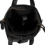 Freizeitrucksack Rucksack DIN A4 Canvas Leder schwarz LE1021