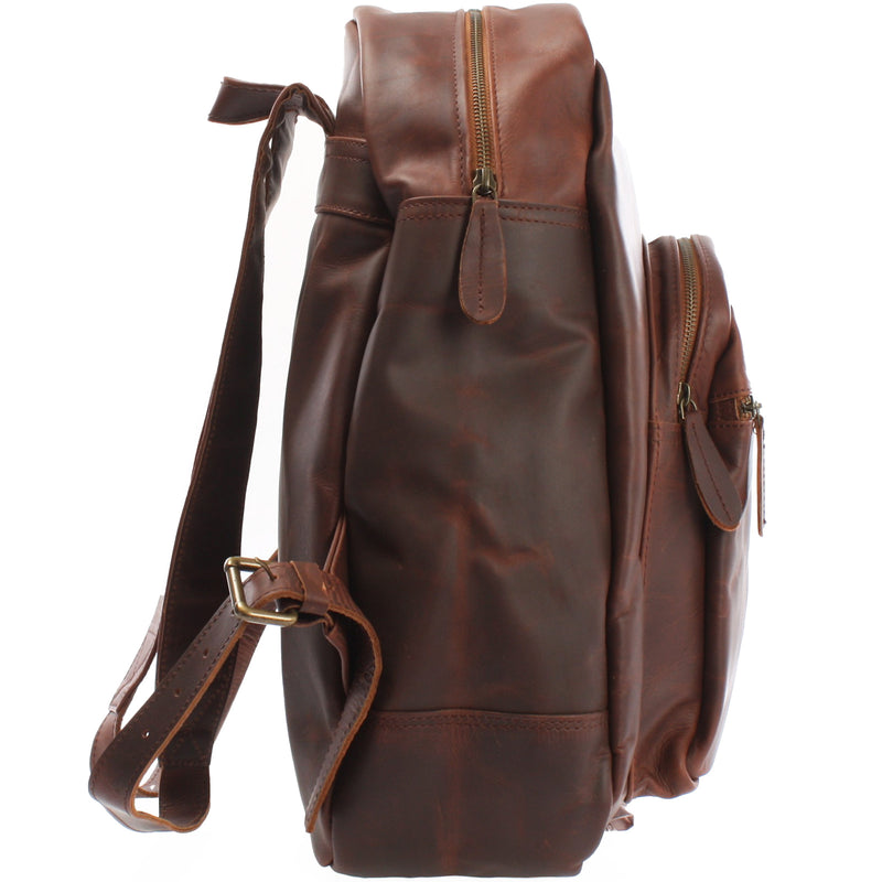Rucksack Taha Aus Leder Tagesrucksack Fahrradrucksa Produktbild