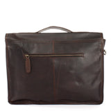 Aktentasche Businesstasche Messenger Bag Vintage Leder dunkelbraun LE3009