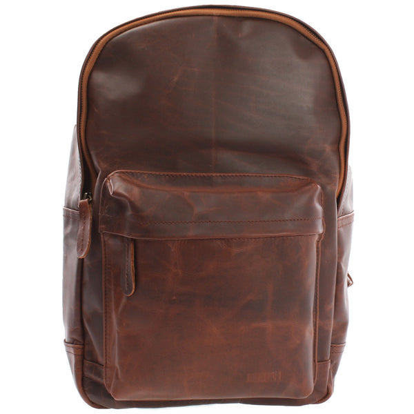 Rucksack Lederrucksack Freizeitrucksack Damen Herren Leder braun