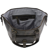 Schultertasche Damentasche Handtasche Leder grau LE0052