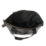 Shopper Schultertasche Damen Handtasche Ledertasche Henkeltasche Leder schwarz LE0060