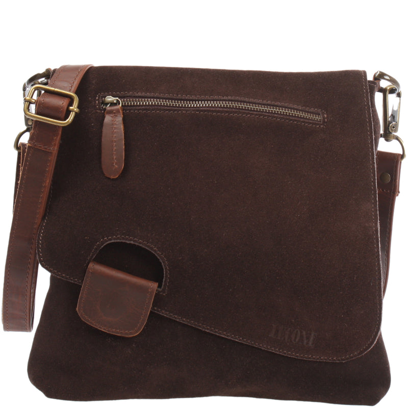 Umhängetasche Ledertasche Damen Schultertasche Wildleder