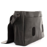 große Umhängetasche Schultertasche Messenger Bag Aktentasche Businesstasche Leder vintage schwarz LE3064