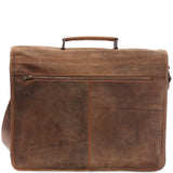 große Aktentasche Lehrertasche Businesstasche Leder vintage braun LE3030